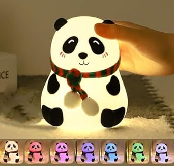 Panda Lamp, Panda Gifts, Panda Touch Silicone Lamp, Birthday Gift for Girls and Boys, Panda Light Lamp, Kids Night Light | Gifts for Woman