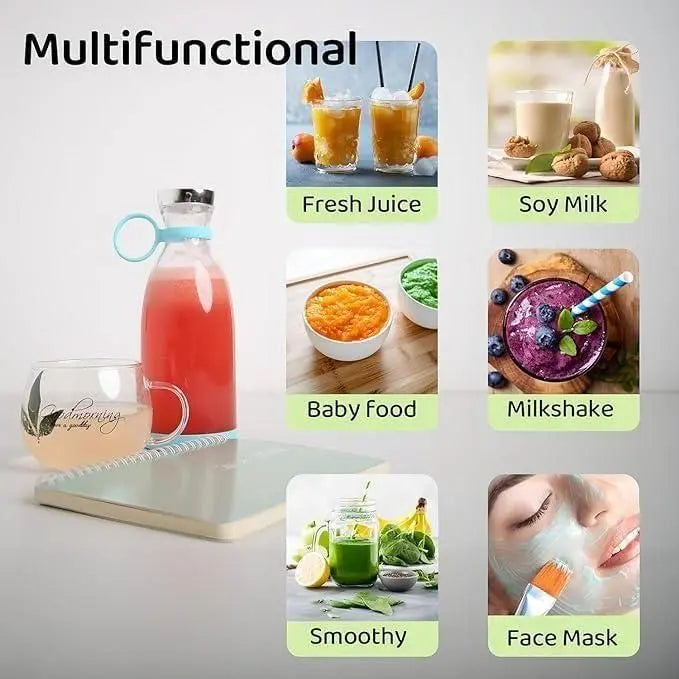 Portable Blender, USB Rechargeable Mini Juicer Blender.