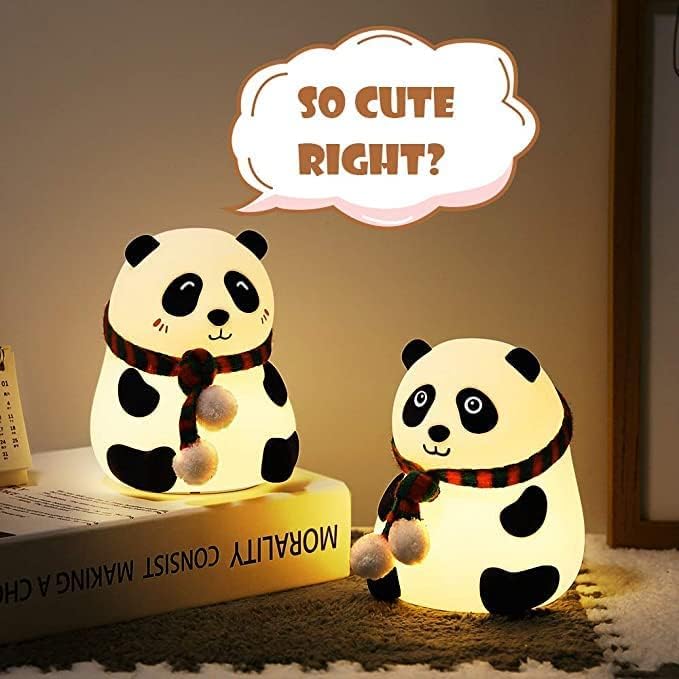 Panda Lamp, Panda Gifts, Panda Touch Silicone Lamp, Birthday Gift for Girls and Boys, Panda Light Lamp, Kids Night Light | Gifts for Woman