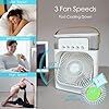 Portable Mini Fan Artic Cooler with 7 Colors LED Light, 1/2/3 H Timer, 3 Wind Speeds and 3 Spray Modes for Office,Home,Dorm,Travel