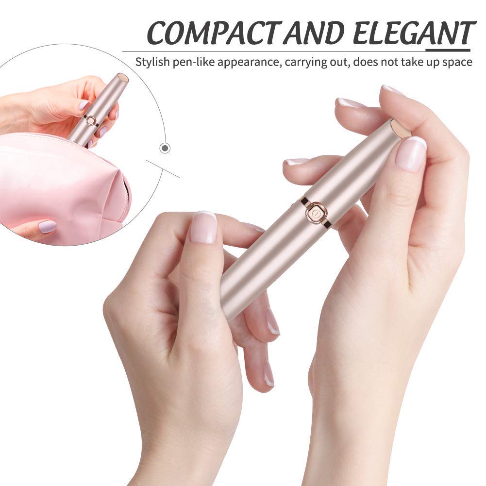 Rechargeable Eyebrow Trimmer For Women, Epilator For Women, Facial Hair Removal Machine For Women,Face, Lips, Nose Hair Remover Women Trimmer