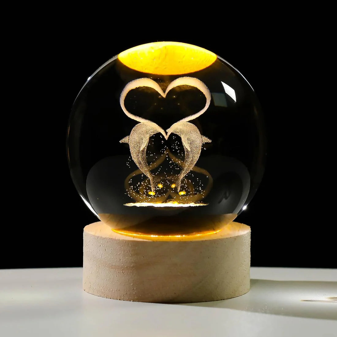 Crystal Glass Ball Night LED Lamp I Home Decoration Night LED Lamp