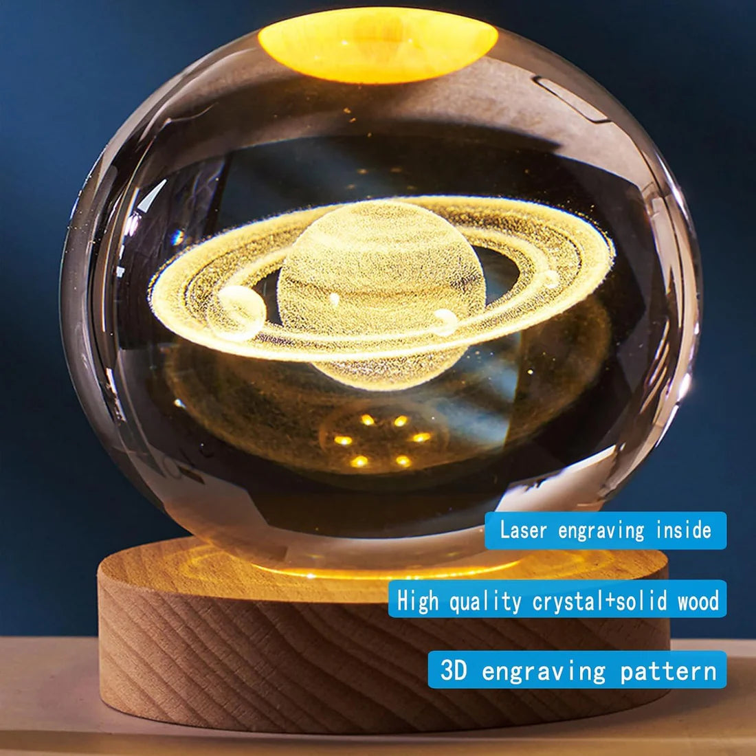 Crystal Glass Ball Night LED Lamp I Home Decoration Night LED Lamp