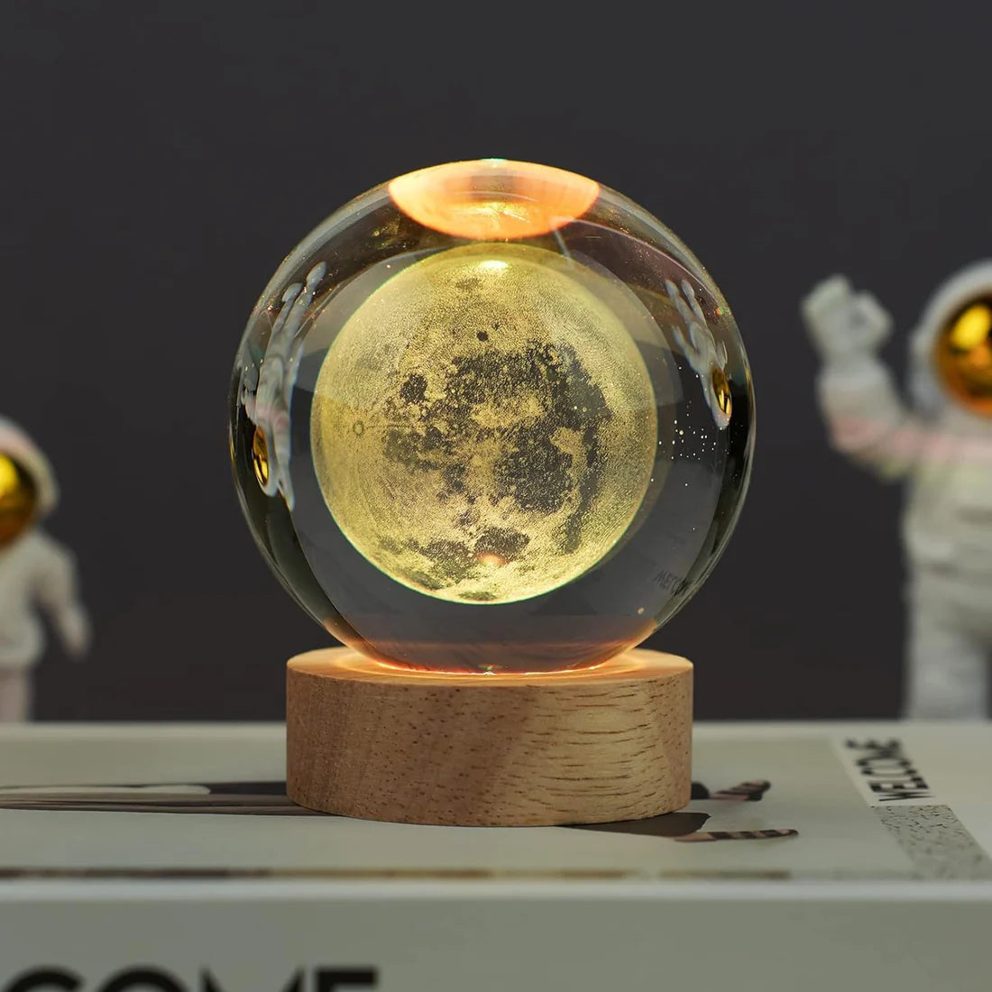 Crystal Glass Ball Night LED Lamp I Home Decoration Night LED Lamp