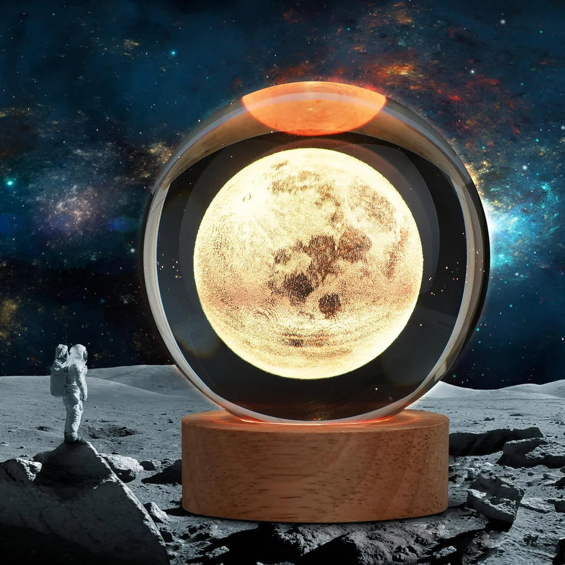 Crystal Glass Ball Night LED Lamp I Home Decoration Night LED Lamp