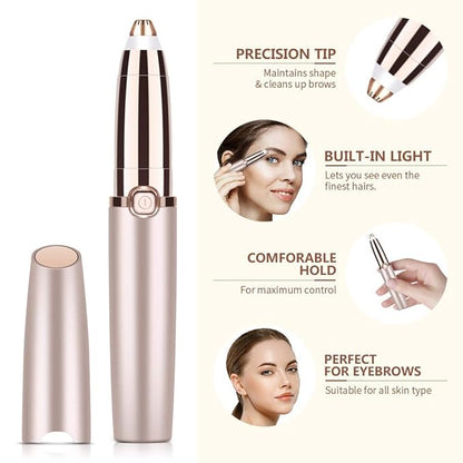 Rechargeable Eyebrow Trimmer For Women, Epilator For Women, Facial Hair Removal Machine For Women,Face, Lips, Nose Hair Remover Women Trimmer